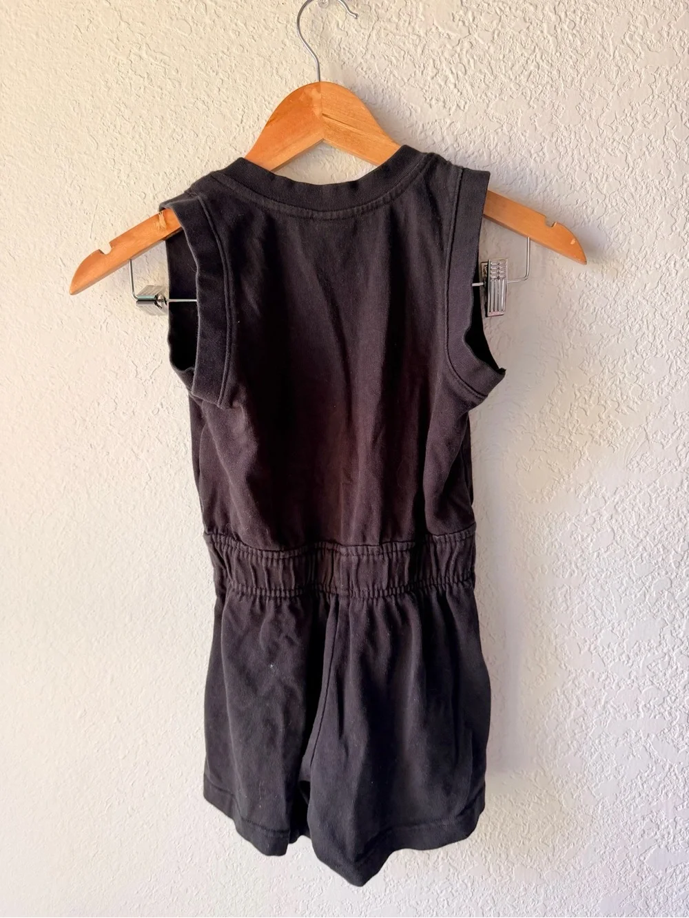 Nike Girls Black Athletic Snap Front Romper Sz S